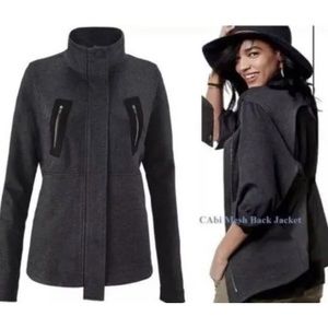 Cabi love carol collection modern mesh back jacket full zip front side M